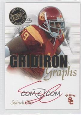 2008 Press Pass SE - Gridiron Graphs - Red Ink #GG-SE - Sedrick Ellis