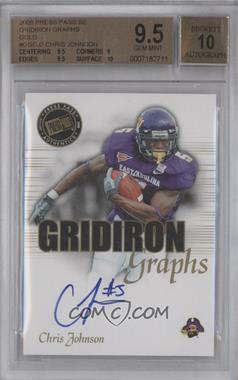 2008 Press Pass SE - Gridiron Graphs #GG-CJ2 - Chris Johnson [BGS 9.5 GEM MINT]