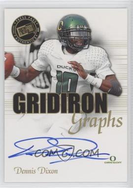 2008 Press Pass SE - Gridiron Graphs #GG-DD - Dennis Dixon