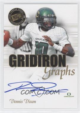 2008 Press Pass SE - Gridiron Graphs #GG-DD - Dennis Dixon