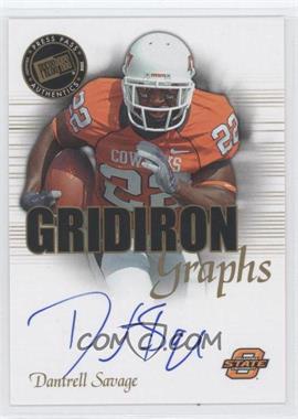 2008 Press Pass SE - Gridiron Graphs #GG-DS - Dantrell Savage