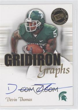 2008 Press Pass SE - Gridiron Graphs #GG-DT - Devin Thomas