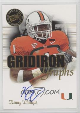 2008 Press Pass SE - Gridiron Graphs #GG-KP - Kenny Phillips