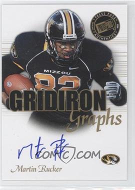 2008 Press Pass SE - Gridiron Graphs #GG-MR2 - Martin Rucker