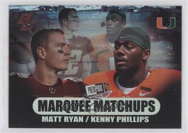 2008 Press Pass SE - Marquee Matchups #MM-1 - Matt Ryan, Kenny Phillips