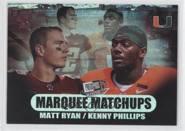 2008 Press Pass SE - Marquee Matchups #MM-1 - Matt Ryan, Kenny Phillips