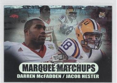 2008 Press Pass SE - Marquee Matchups #MM-10 - Darren McFadden, Jacob Hester