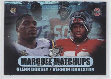 2008 Press Pass SE - Marquee Matchups #MM-11 - Glenn Dorsey, Vernon Gholston