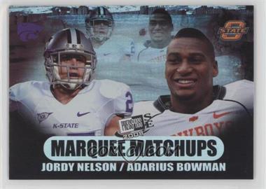 2008 Press Pass SE - Marquee Matchups #MM-14 - Jordy Nelson, Adarius Bowman