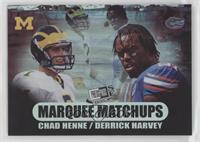 Chad Henne, Derrick Harvey [EX to NM]