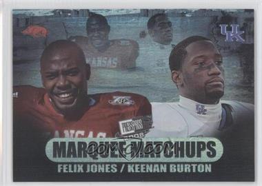 2008 Press Pass SE - Marquee Matchups #MM-17 - Felix Jones, Keenan Burton