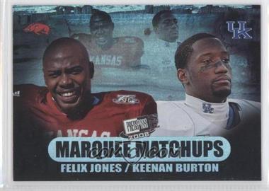 2008 Press Pass SE - Marquee Matchups #MM-17 - Felix Jones, Keenan Burton