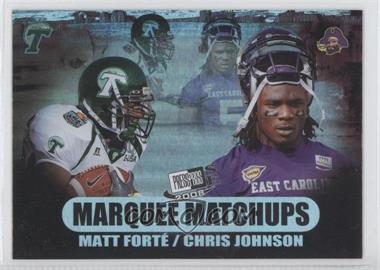 2008 Press Pass SE - Marquee Matchups #MM-2 - Matt Forte, Chris Johnson
