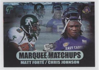 2008 Press Pass SE - Marquee Matchups #MM-2 - Matt Forte, Chris Johnson