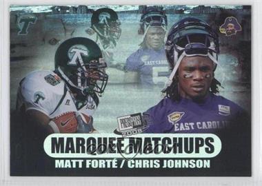 2008 Press Pass SE - Marquee Matchups #MM-2 - Matt Forte, Chris Johnson