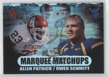 2008 Press Pass SE - Marquee Matchups #MM-20 - Owen Schmitt, Allen Patrick