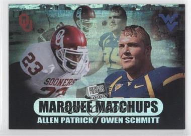 2008 Press Pass SE - Marquee Matchups #MM-20 - Owen Schmitt, Allen Patrick