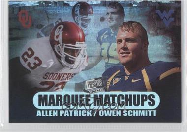 2008 Press Pass SE - Marquee Matchups #MM-20 - Owen Schmitt, Allen Patrick