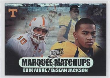 2008 Press Pass SE - Marquee Matchups #MM-4 - Erik Ainge, DeSean Jackson