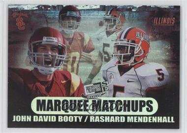 2008 Press Pass SE - Marquee Matchups #MM-6 - Rashard Mendenhall, John David Booty