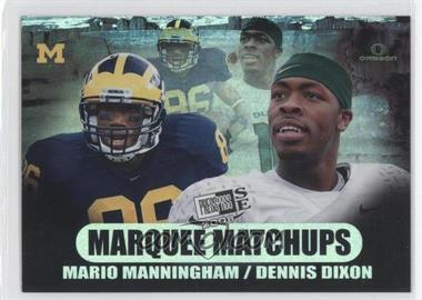 2008 Press Pass SE - Marquee Matchups #MM-7 - Dennis Dixon, Mario Manningham