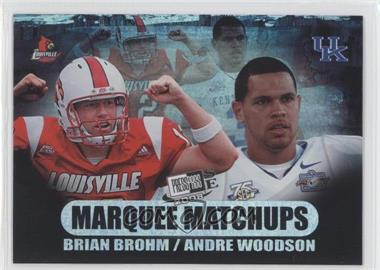 2008 Press Pass SE - Marquee Matchups #MM-8 - Brian Brohm, Andre' Woodson