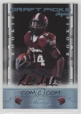 2008 Prestige - [Base] - Draft Pick Rights Autographs #168 - Leodis McKelvin /250 [Noted]