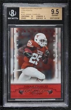 2008 Prestige - [Base] - Xtra Points Red #145 - Jamaal Charles /100 [BGS 9.5 GEM MINT]