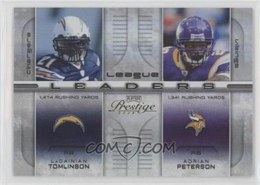 2008 Prestige - League Leaders - Holo-Foil #LL-6 - LaDainian Tomlinson, Adrian Peterson /25