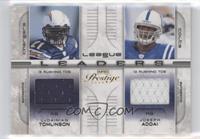 LaDainian Tomlinson, Joseph Addai, Adrian Peterson, Clinton Portis #/250