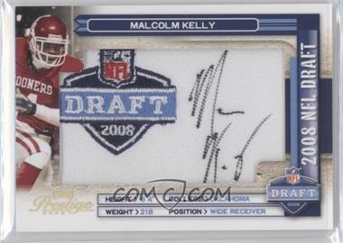 2008 Prestige - NFL Draft Class - Draft Logo Patch Signatures [Autographed] #NFLC-8 - Malcolm Kelly /100