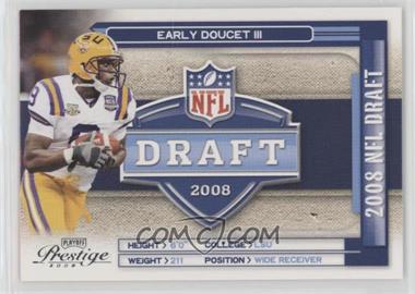 2008 Prestige - NFL Draft #NFL-18 - Early Doucet III