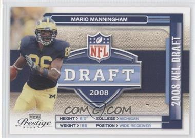 2008 Prestige - NFL Draft #NFL-19 - Mario Manningham