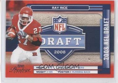 2008 Prestige - NFL Draft #NFL-30 - Ray Rice