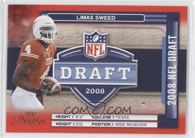 2008 Prestige - NFL Draft #NFL-31 - Limas Sweed