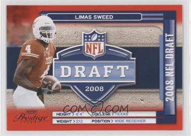 2008 Prestige - NFL Draft #NFL-31 - Limas Sweed