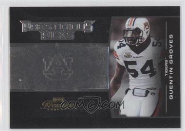 2008 Prestige - Prestigious Picks - Black #PPI-9 - Quentin Groves /500