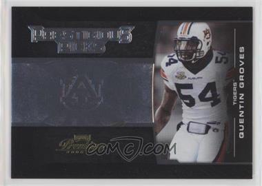 2008 Prestige - Prestigious Picks - Black #PPI-9 - Quentin Groves /500