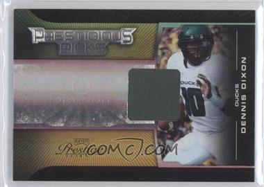 2008 Prestige - Prestigious Picks - Gold Materials #PPI-35 - Dennis Dixon /50