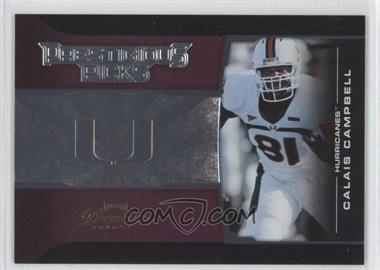 2008 Prestige - Prestigious Picks - Purple #PPI-24 - Calais Campbell /250