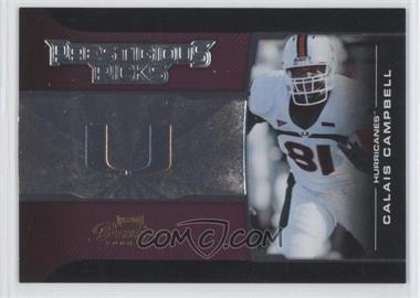 2008 Prestige - Prestigious Picks - Purple #PPI-24 - Calais Campbell /250