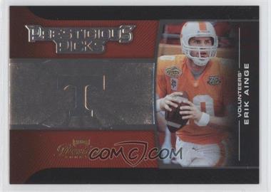 2008 Prestige - Prestigious Picks - Red #PPI-37 - Erik Ainge /750