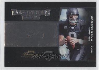 2008 Prestige - Prestigious Pros - Black #PPR-1 - Matt Hasselbeck /500