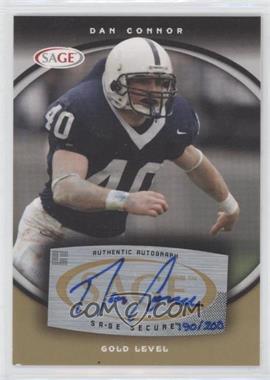 2008 SAGE - Autographs - Gold #A15 - Dan Connor /200