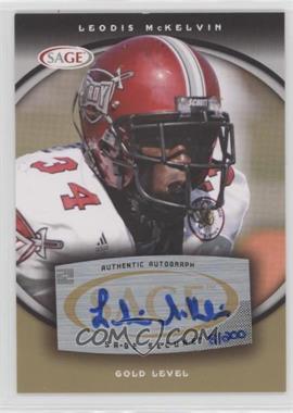 2008 SAGE - Autographs - Gold #A41 - Leodis McKelvin /200