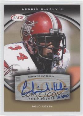 2008 SAGE - Autographs - Gold #A41 - Leodis McKelvin /200