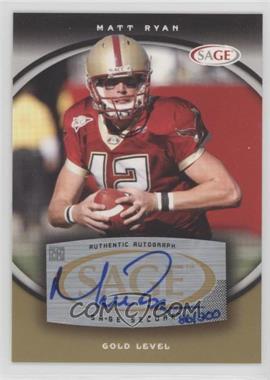 2008 SAGE - Autographs - Gold #A52 - Matt Ryan /200