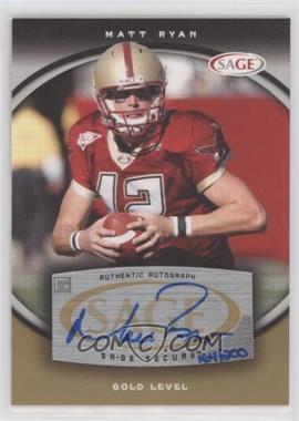 2008 SAGE - Autographs - Gold #A52 - Matt Ryan /200