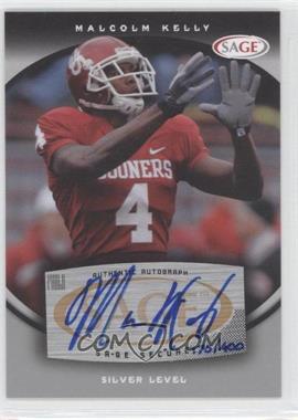 2008 SAGE - Autographs - Silver #A38 - Malcolm Kelly /400