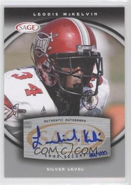 2008 SAGE - Autographs - Silver #A41 - Leodis McKelvin /400